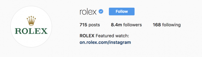 instagram business bio